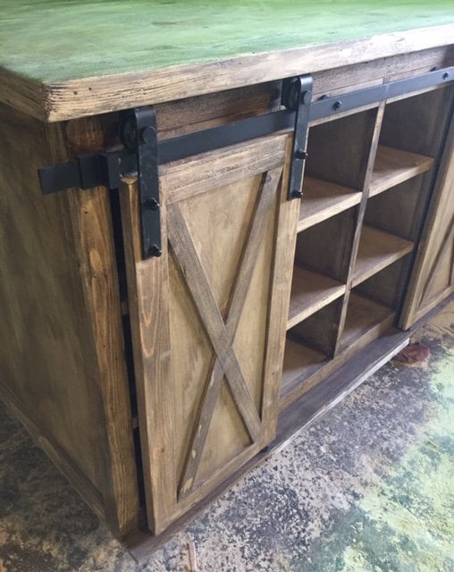 Barn Door Cabinet