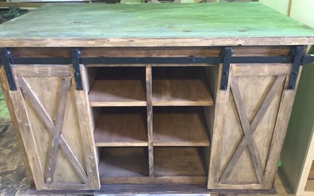 Barn Door Cabinet