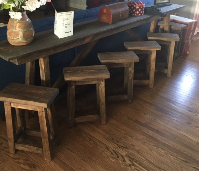 Handcrafted Buffett Table -