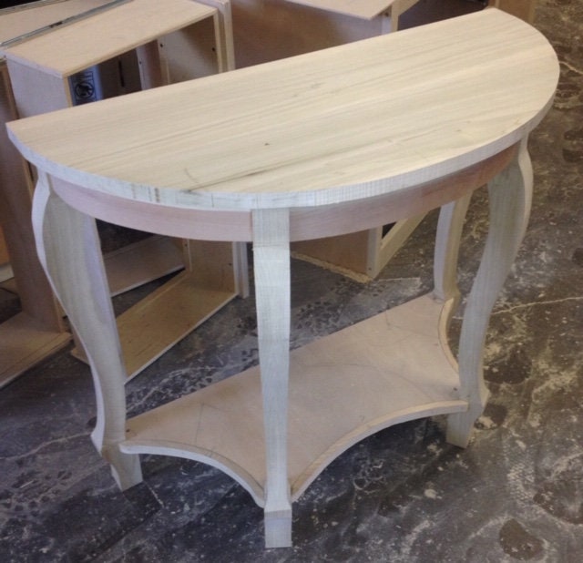 Handcrafted Corner Table Solid Wood