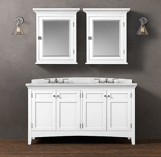 Double Sink Vanity With Option of Medicine Cabinets