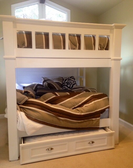 CA King Bunk Bed With Queen Trundle