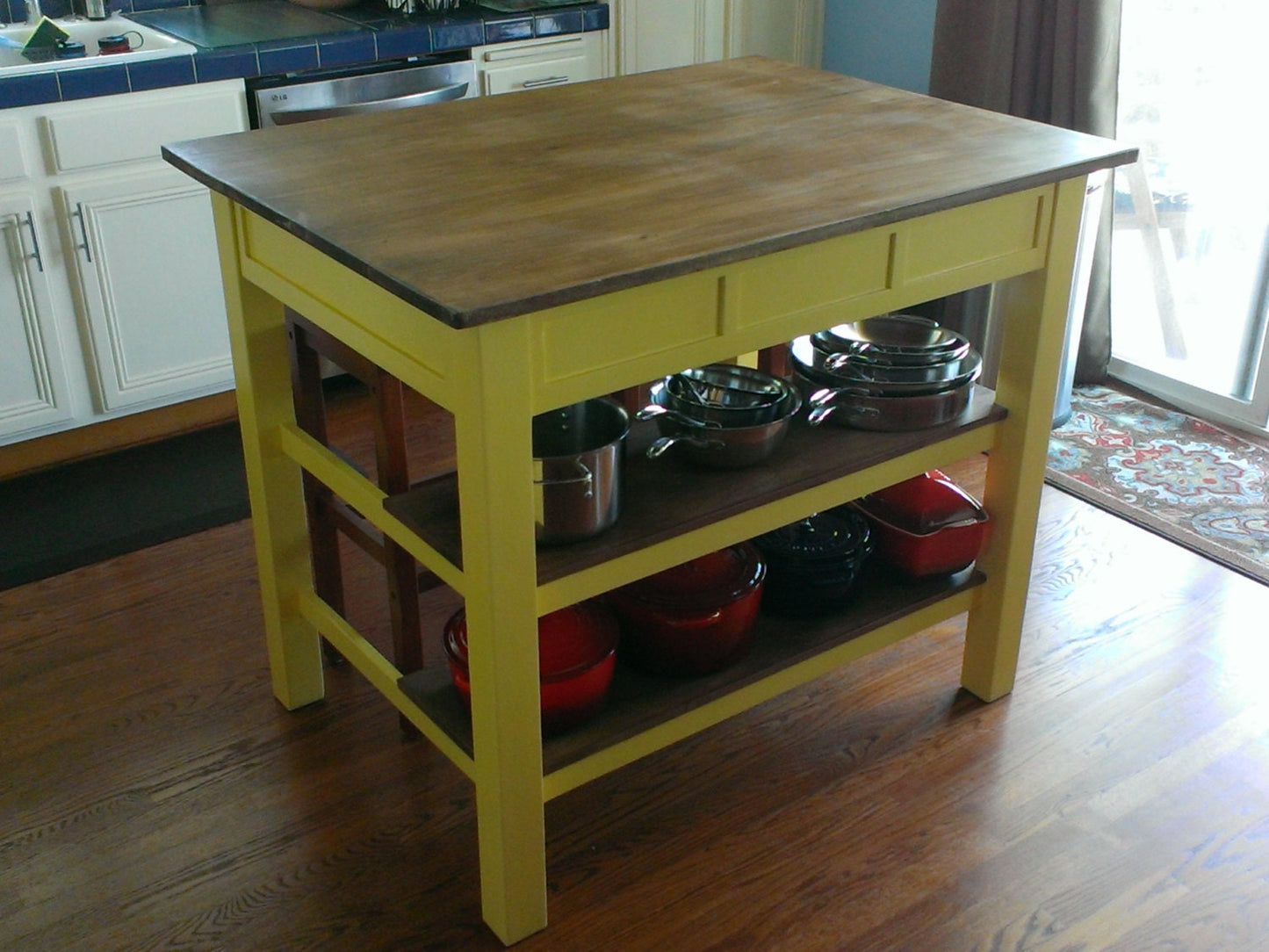 Handcrafted Kitchen Island Solid Wood