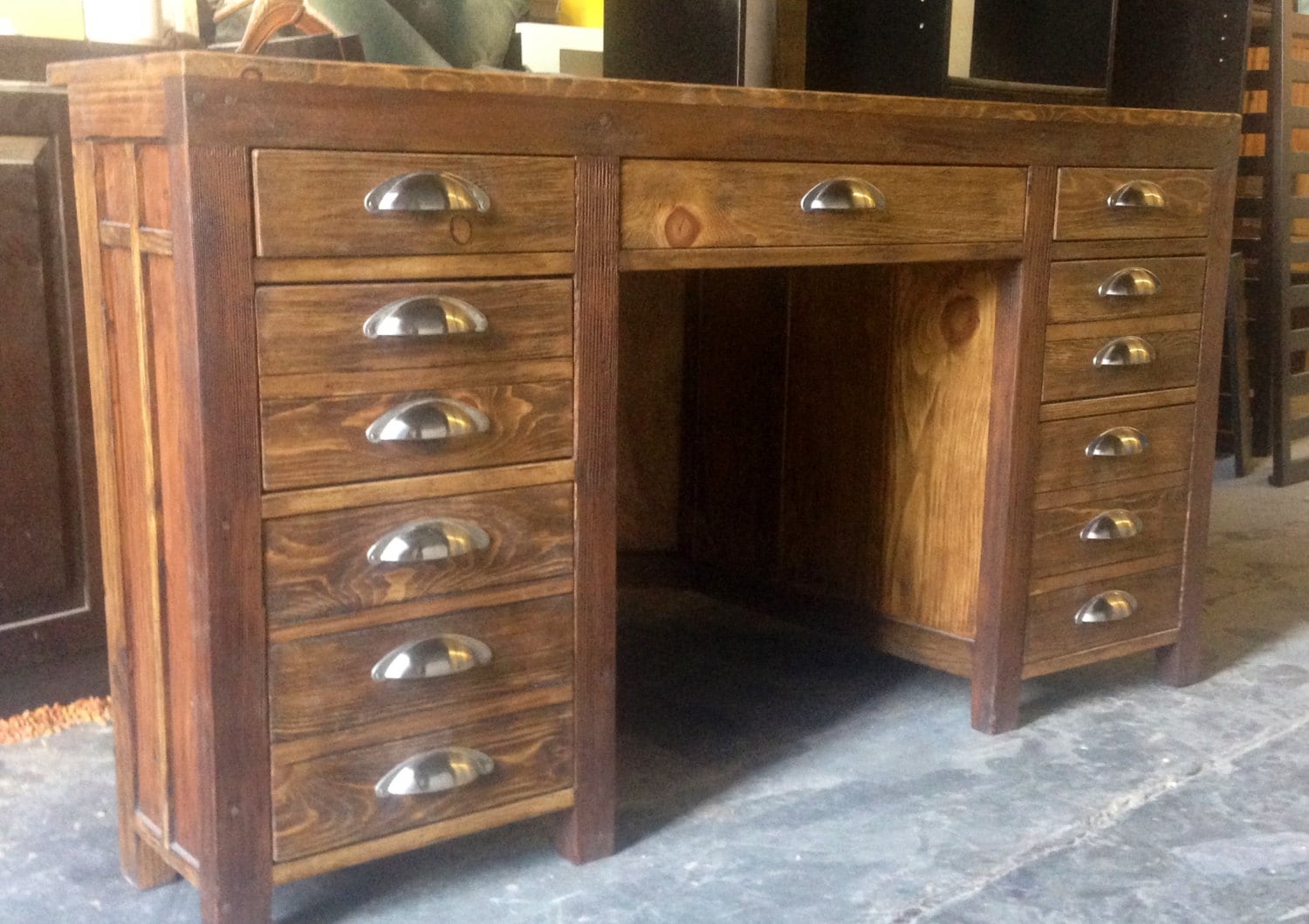 Aged/Salvaged Wood Desk