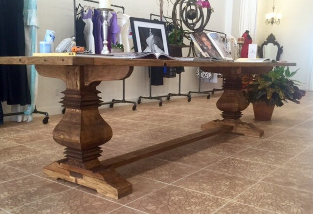 Handcrafted Pedestal Table