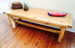 Handcrafted Bench/Coffee Table